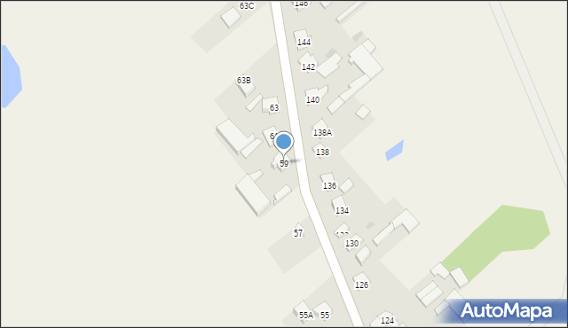 Czarnocin, Czarnocin, 59, mapa Czarnocin