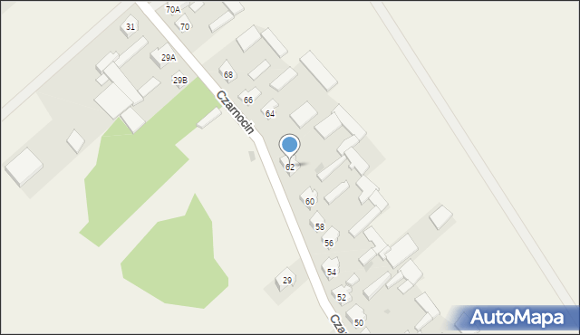 Czarnocin, Czarnocin, 62, mapa Czarnocin