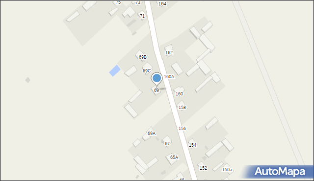 Czarnocin, Czarnocin, 69, mapa Czarnocin