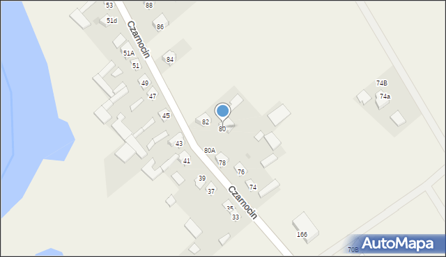 Czarnocin, Czarnocin, 80, mapa Czarnocin
