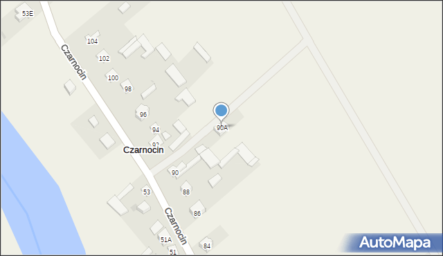 Czarnocin, Czarnocin, 90A, mapa Czarnocin