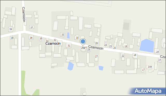 Czarnocin, Czarnocin, 29a, mapa Czarnocin