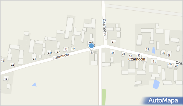Czarnocin, Czarnocin, 38, mapa Czarnocin