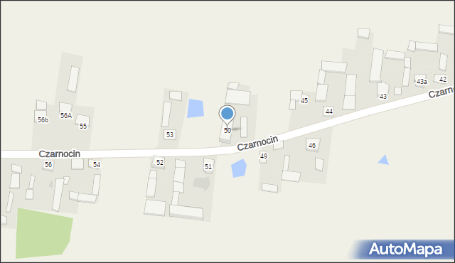 Czarnocin, Czarnocin, 50, mapa Czarnocin