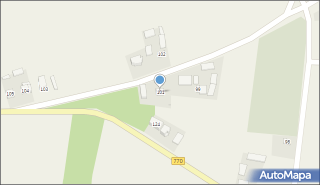 Czarnocin, Czarnocin, 101, mapa Czarnocin