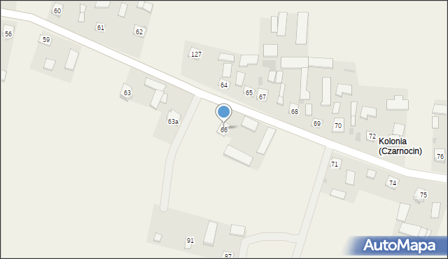 Czarnocin, Czarnocin, 66, mapa Czarnocin