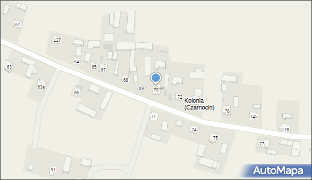 Czarnocin, Czarnocin, 70, mapa Czarnocin