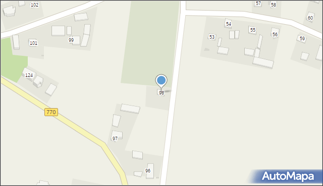 Czarnocin, Czarnocin, 98, mapa Czarnocin