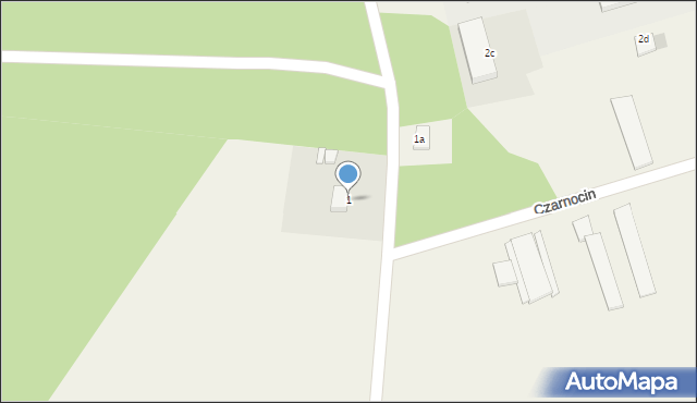 Czarnocin, Czarnocin, 1, mapa Czarnocin
