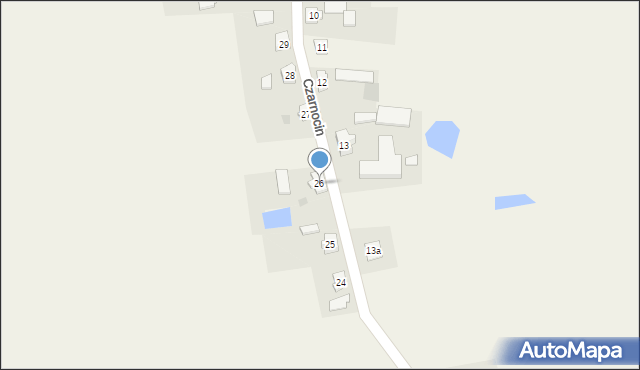 Czarnocin, Czarnocin, 26, mapa Czarnocin