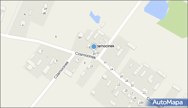 Czarnocinek, Czarnocinek, 10, mapa Czarnocinek