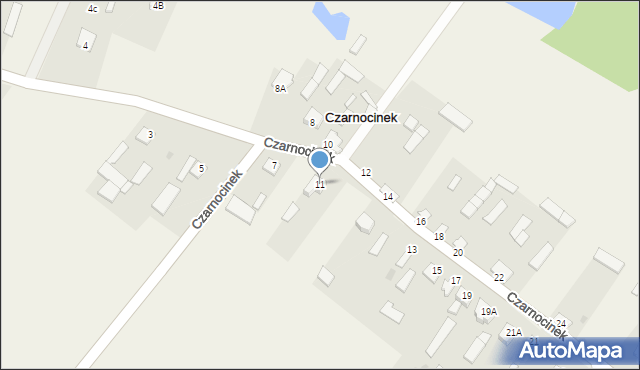 Czarnocinek, Czarnocinek, 11, mapa Czarnocinek