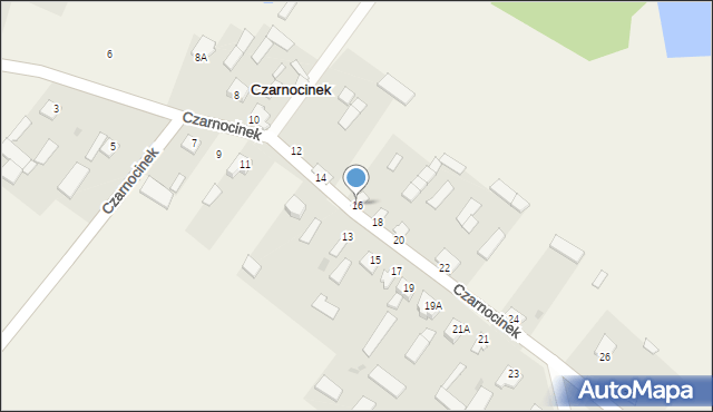 Czarnocinek, Czarnocinek, 16, mapa Czarnocinek