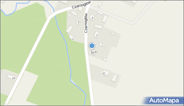 Czarnogłów, Czarnogłów, 1b, mapa Czarnogłów