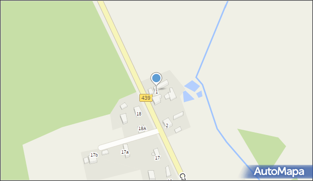 Czarnogoździce, Czarnogoździce, 1b, mapa Czarnogoździce