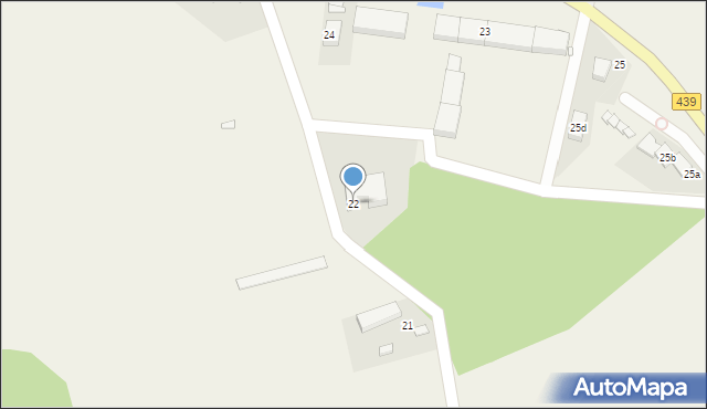 Czarnogoździce, Czarnogoździce, 22, mapa Czarnogoździce