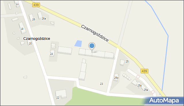 Czarnogoździce, Czarnogoździce, 23, mapa Czarnogoździce