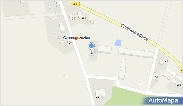 Czarnogoździce, Czarnogoździce, 24, mapa Czarnogoździce