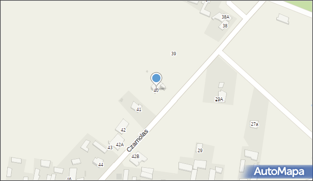 Czarnolas, Czarnolas, 40, mapa Czarnolas
