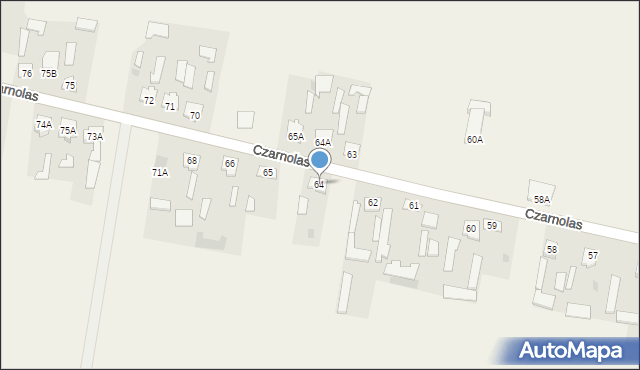 Czarnolas, Czarnolas, 64, mapa Czarnolas