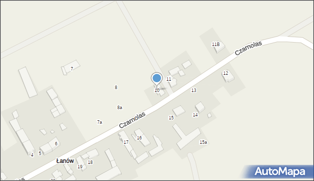 Czarnolas, Czarnolas, 10, mapa Czarnolas