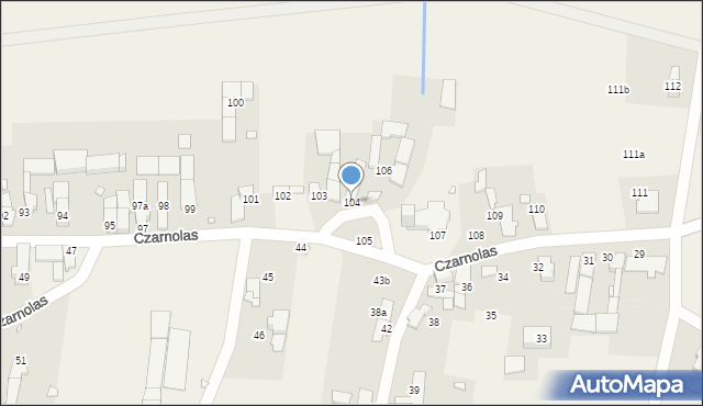 Czarnolas, Czarnolas, 104, mapa Czarnolas