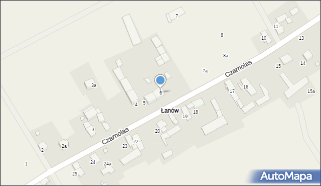 Czarnolas, Czarnolas, 6, mapa Czarnolas