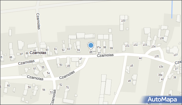 Czarnolas, Czarnolas, 95, mapa Czarnolas
