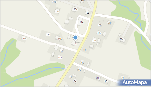 Czarnorzeki, Czarnorzeki, 1, mapa Czarnorzeki