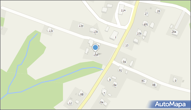 Czarnorzeki, Czarnorzeki, 13A, mapa Czarnorzeki