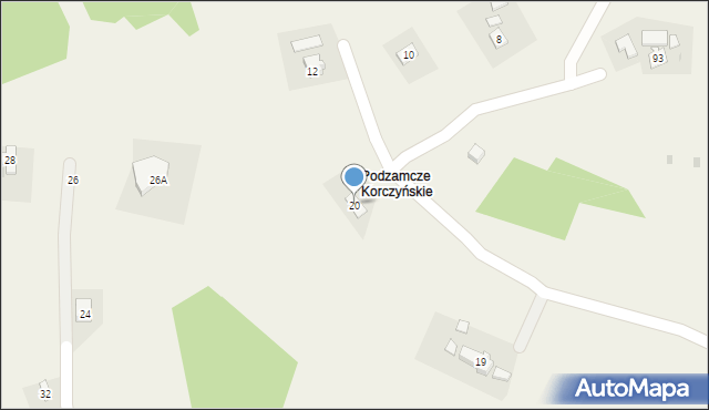 Czarnorzeki, Czarnorzeki, 20, mapa Czarnorzeki