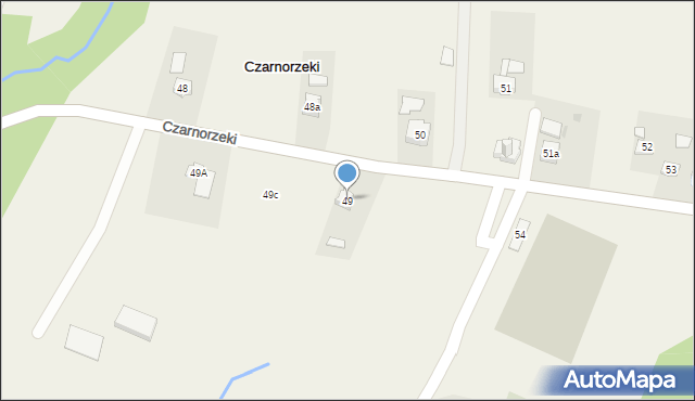 Czarnorzeki, Czarnorzeki, 49, mapa Czarnorzeki