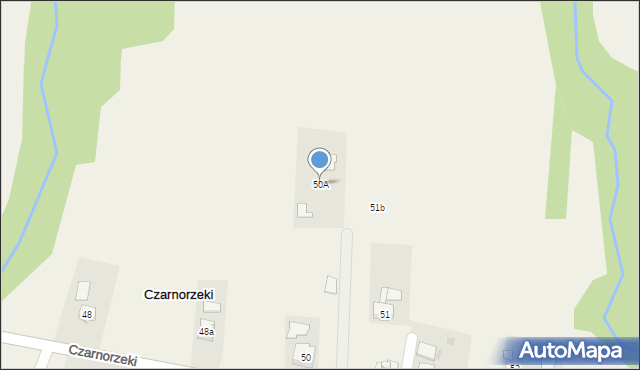 Czarnorzeki, Czarnorzeki, 50A, mapa Czarnorzeki
