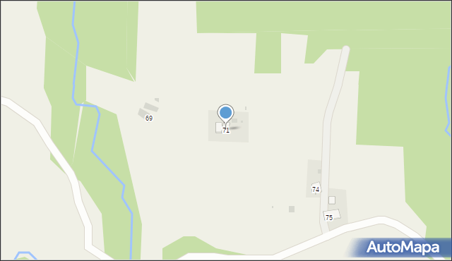 Czarnorzeki, Czarnorzeki, 71, mapa Czarnorzeki