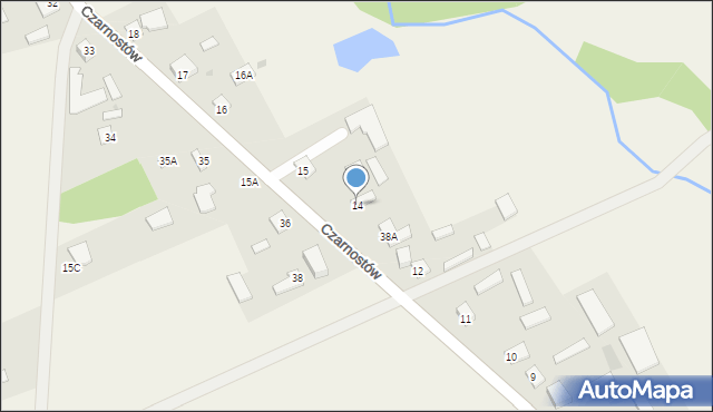 Czarnostów, Czarnostów, 14, mapa Czarnostów