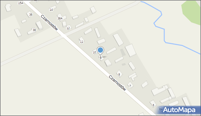 Czarnostów, Czarnostów, 9, mapa Czarnostów