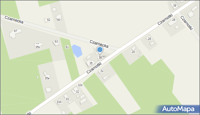 Czarnotki, Czarnotki, 36, mapa Czarnotki