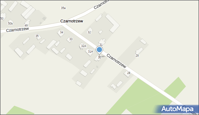 Czarnotrzew, Czarnotrzew, 30, mapa Czarnotrzew