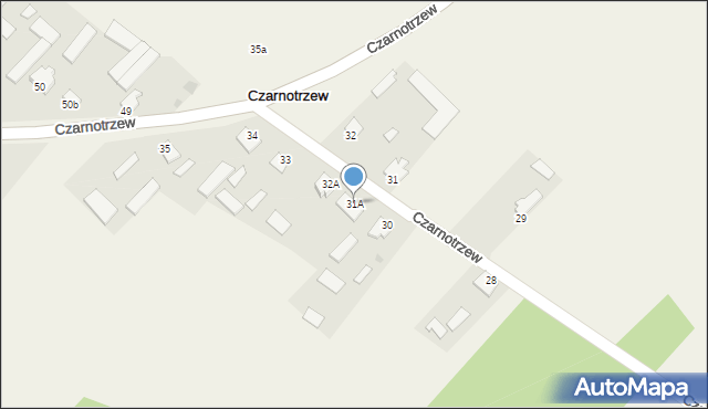 Czarnotrzew, Czarnotrzew, 31A, mapa Czarnotrzew