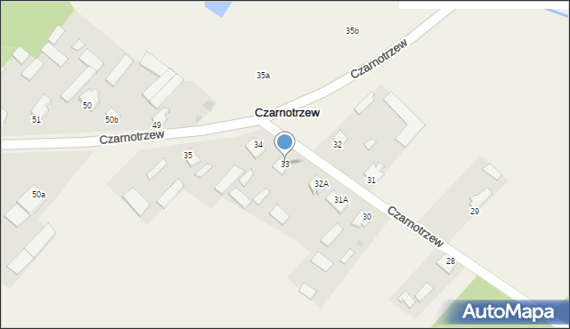 Czarnotrzew, Czarnotrzew, 33, mapa Czarnotrzew