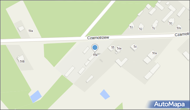 Czarnotrzew, Czarnotrzew, 55a, mapa Czarnotrzew