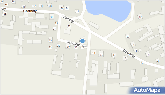 Czarnoty, Czarnoty, 15, mapa Czarnoty