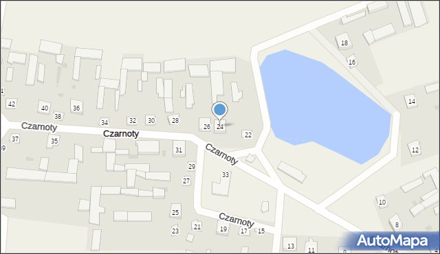 Czarnoty, Czarnoty, 24, mapa Czarnoty