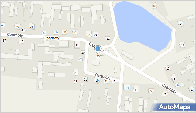 Czarnoty, Czarnoty, 33, mapa Czarnoty