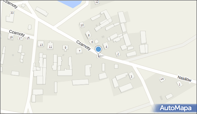 Czarnoty, Czarnoty, 5, mapa Czarnoty