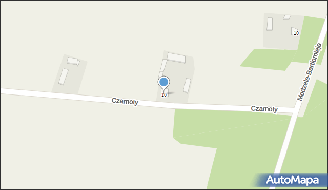 Czarnoty, Czarnoty, 16, mapa Czarnoty