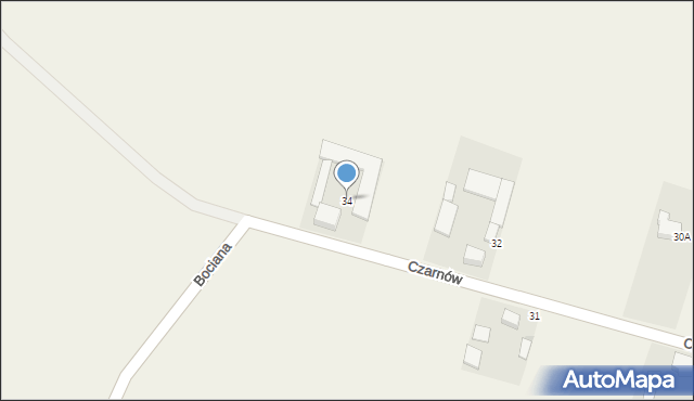 Czarnów, Czarnów, 34, mapa Czarnów