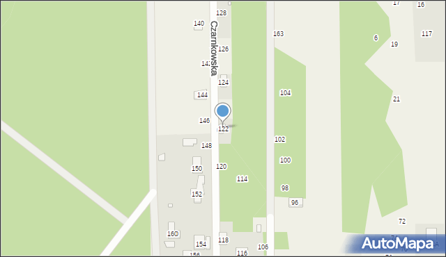 Czarnów, Czarnkowska, 122, mapa Czarnów