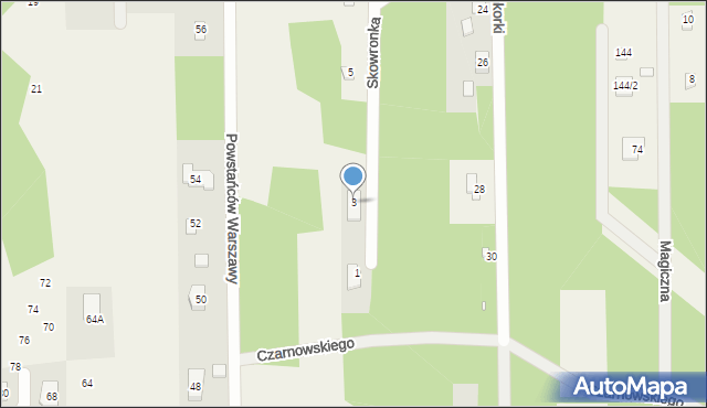 Czarnów, Czarnów, 3, mapa Czarnów