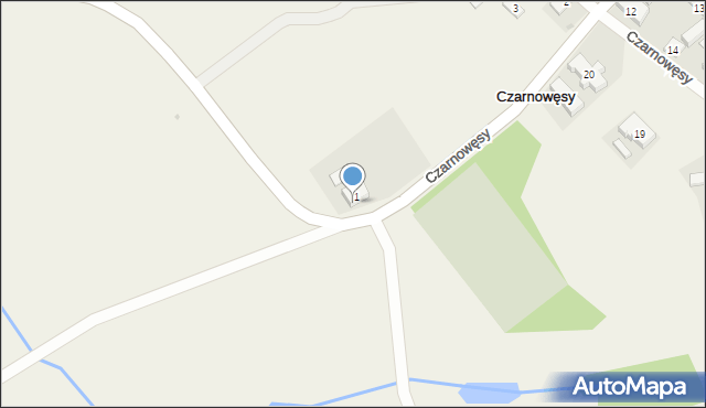 Czarnowęsy, Czarnowęsy, 1a, mapa Czarnowęsy